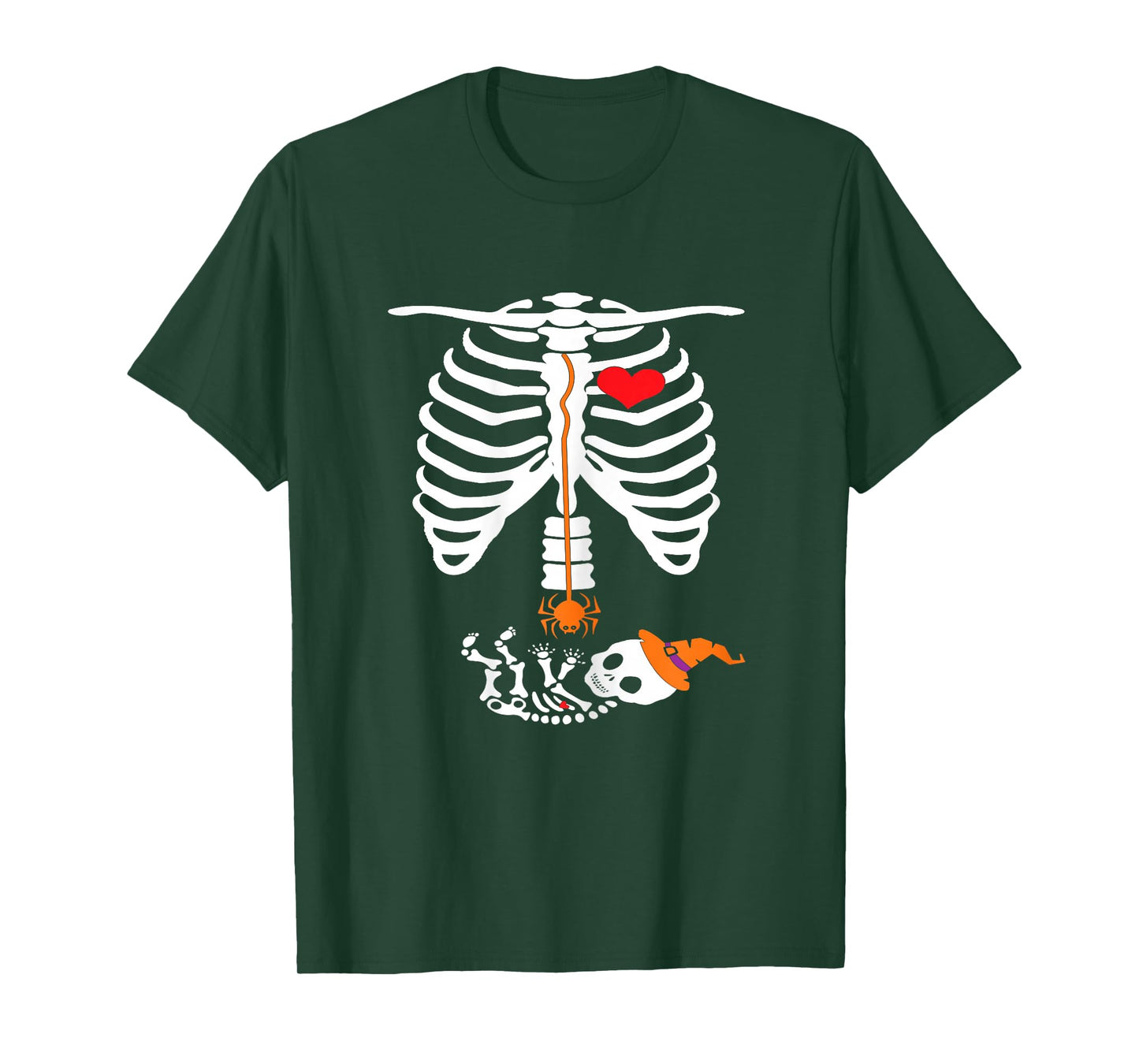 Matching mom and Baby Skeleton for Unique Halloween T-Shirt