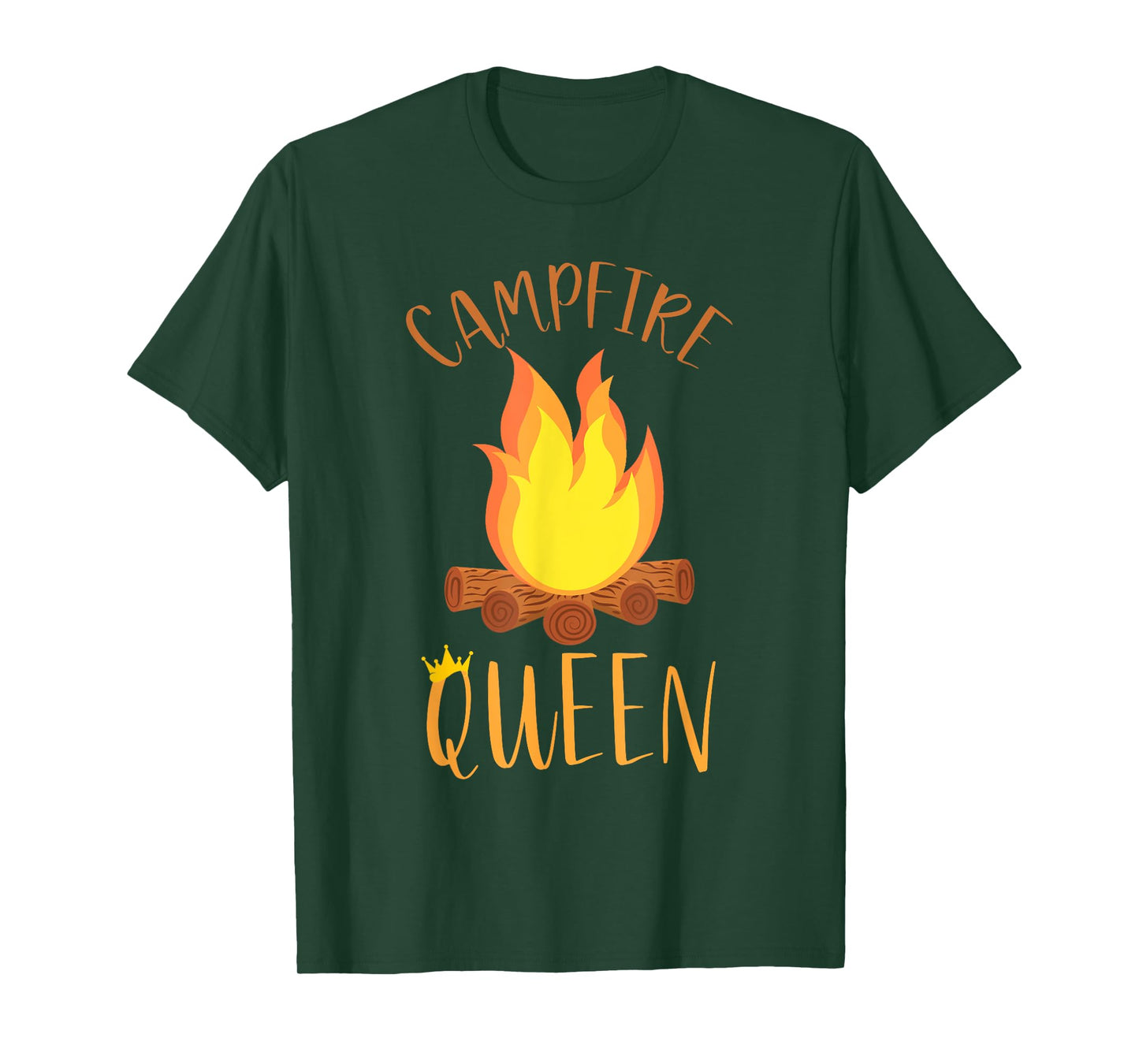 Campfire Queen Funny Outdoor Camping T-Shirt