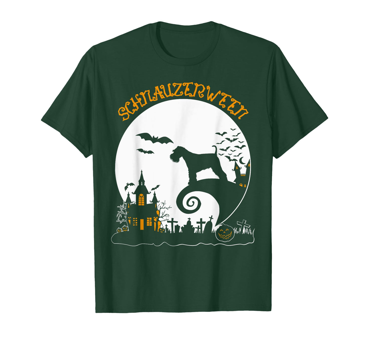 Cute Schnauzer Halloween Dog Mom Lover Schnauzerween T-Shirt