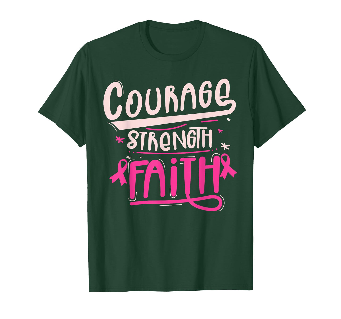 Breast Cancer Awareness Warrior Pink Ribbon Breast Cancer T-Shirt