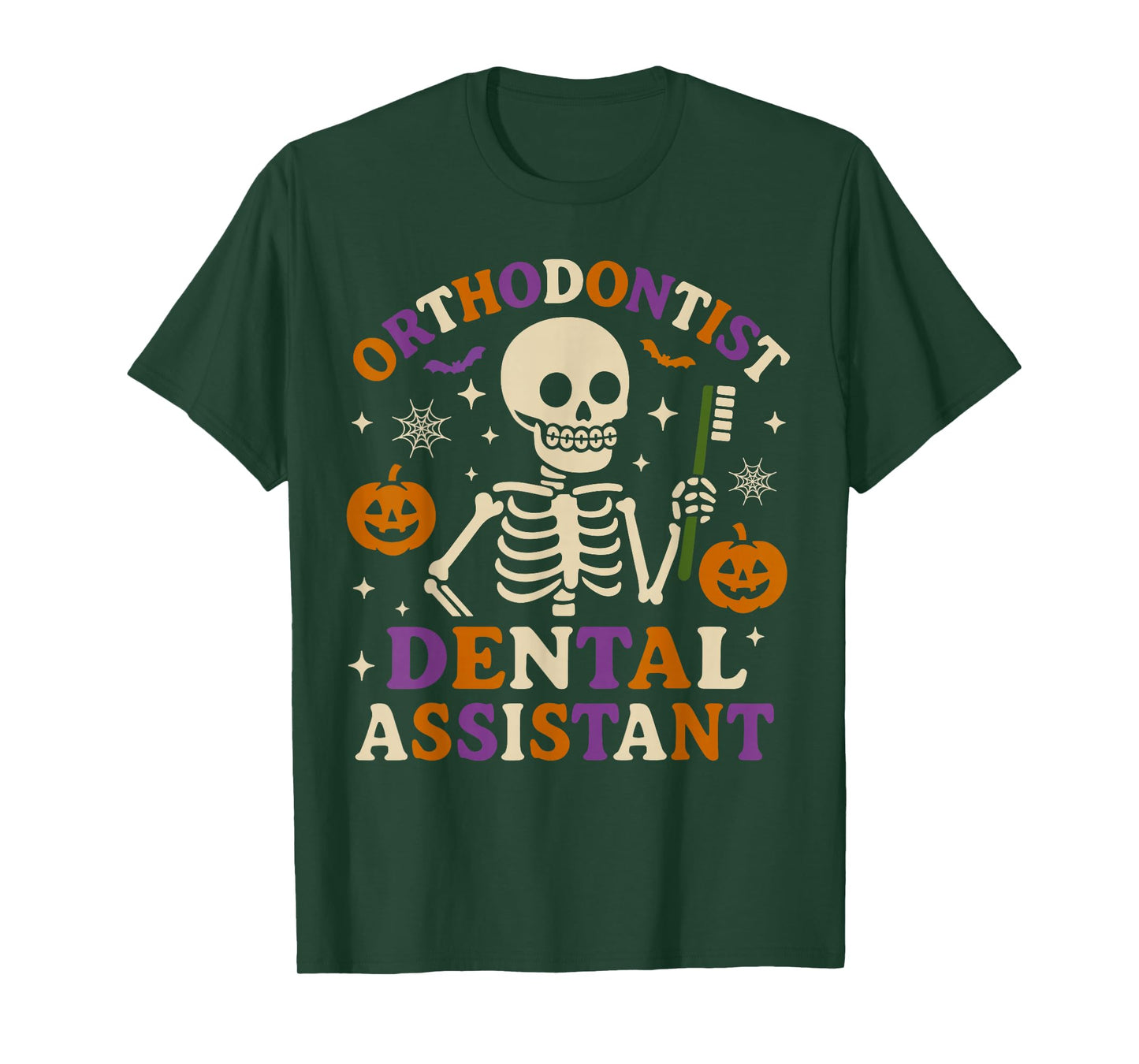 Halloween Orthodontist Orthodontic Dental Assistant Dentist T-Shirt
