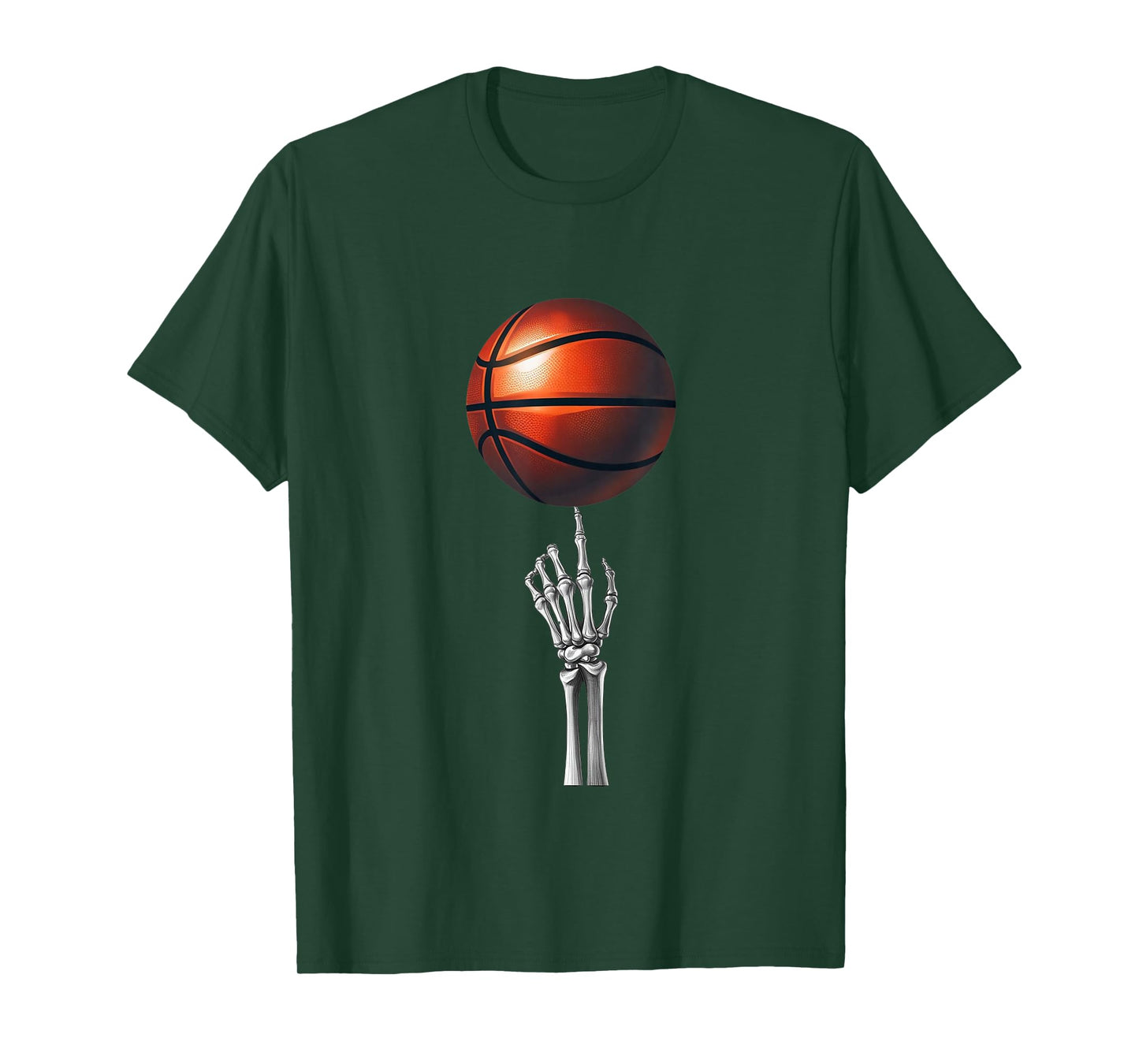Hand Skeleton Basketball T-Shirt