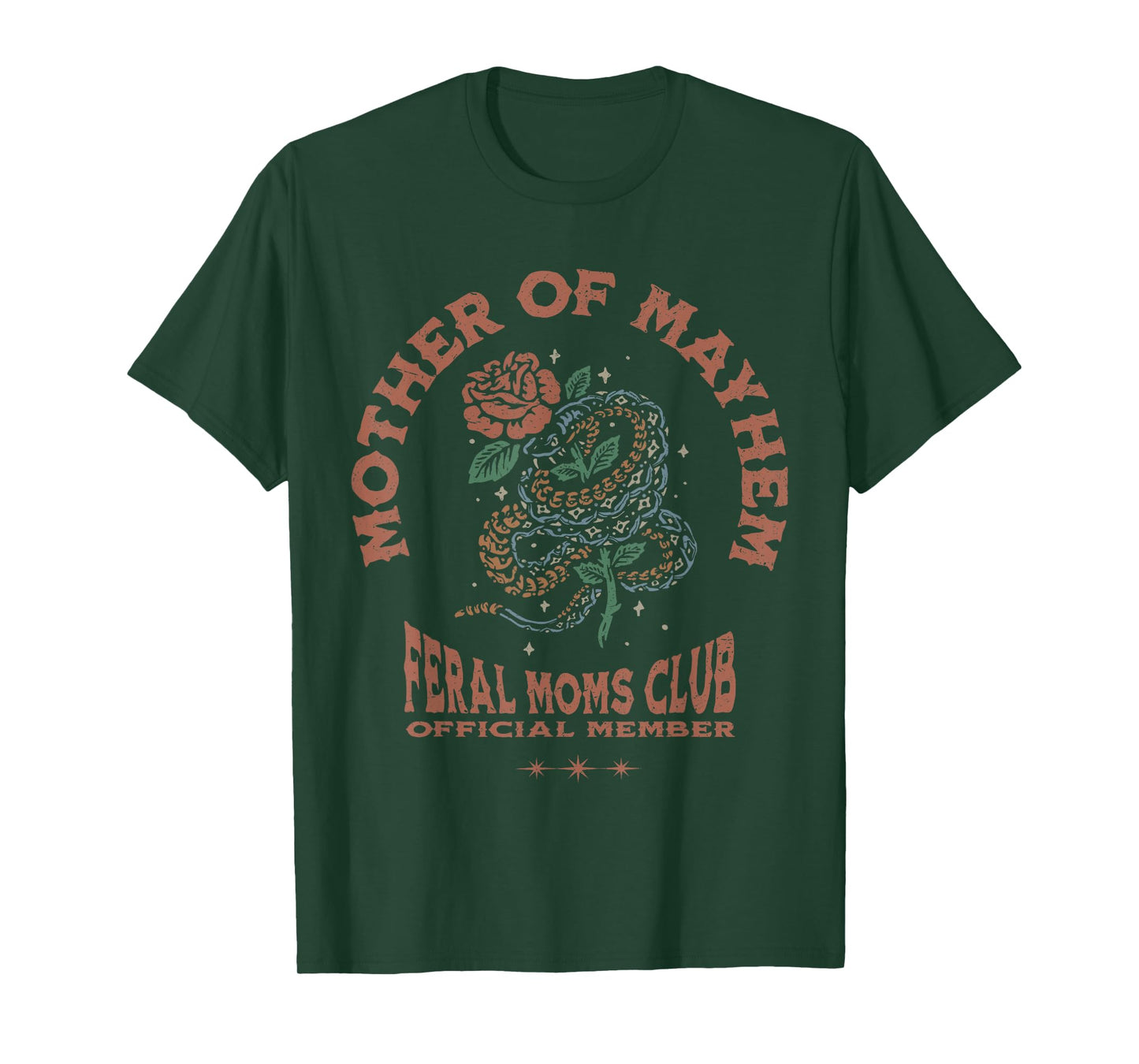 Retro Mother Of Mayhem Feral Moms Club Moms Mothers Day T-Shirt