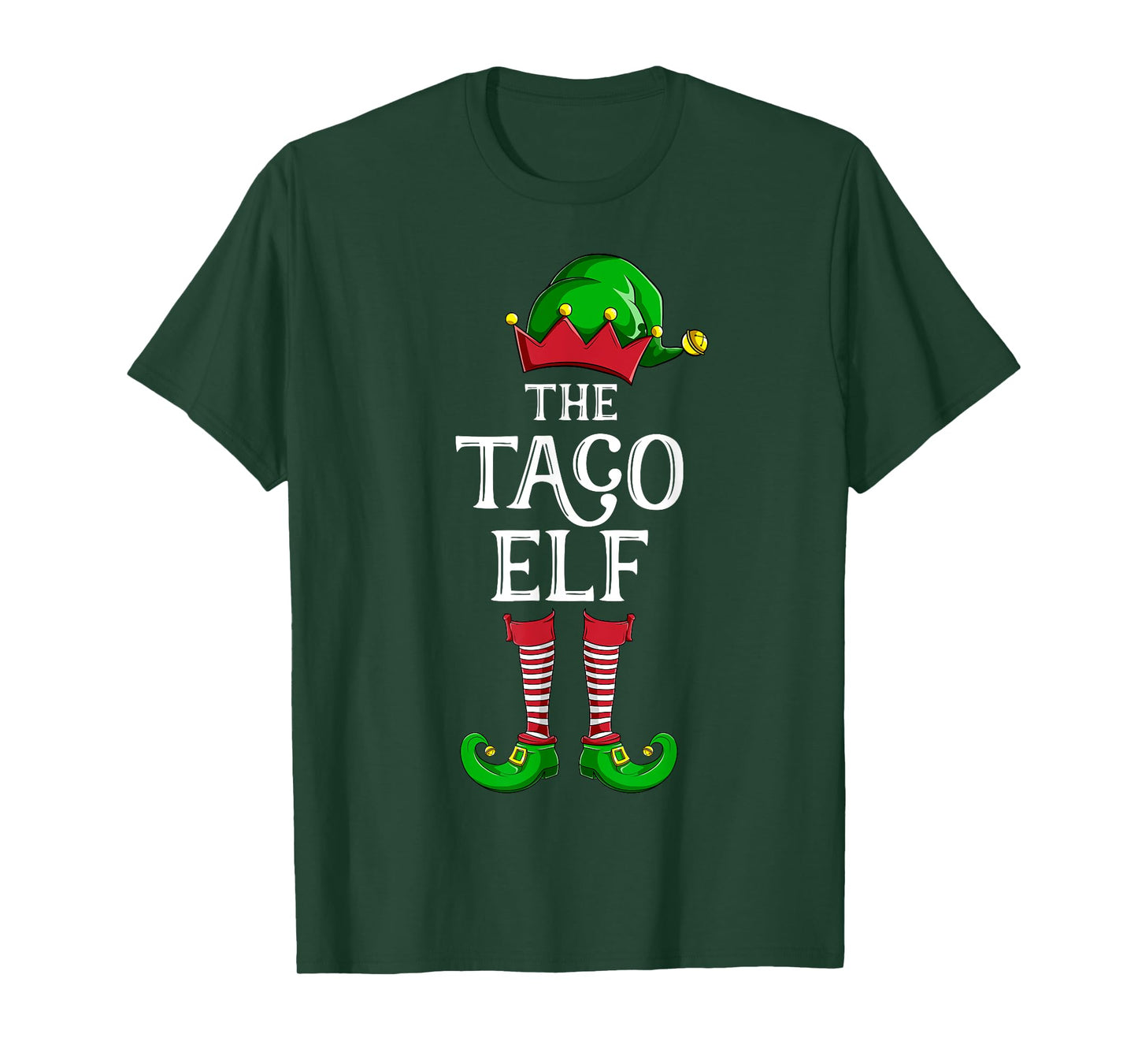 Taco Elf Matching Family Group Christmas Party Pajama T-Shirt
