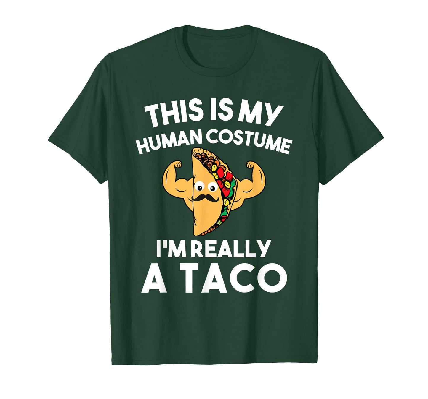 This Is My Human Costume Im Really A Taco Shirt Halloween