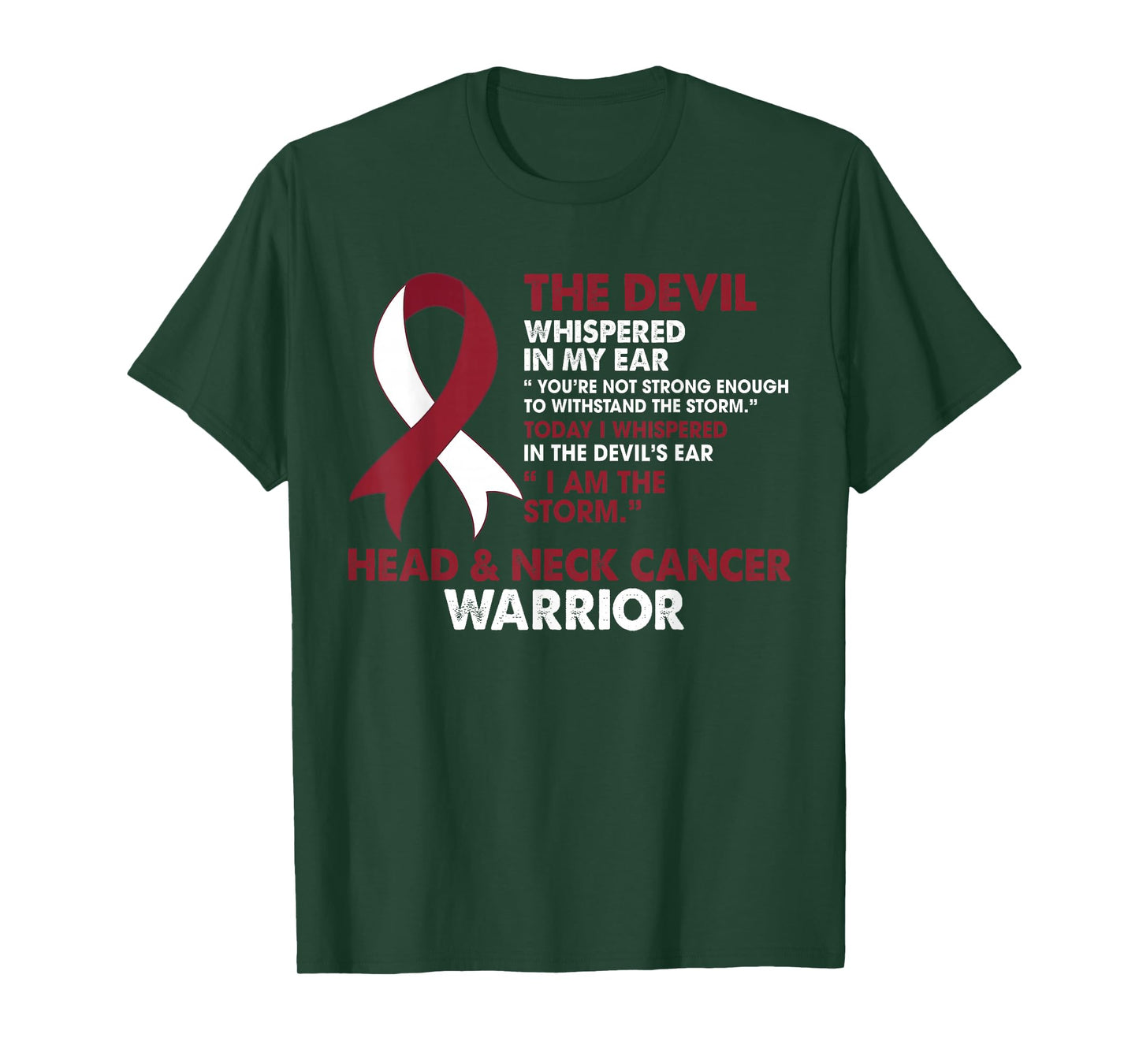 I Am The Storm Head & Neck Cancer Awareness Warrior Fighter T-Shirt