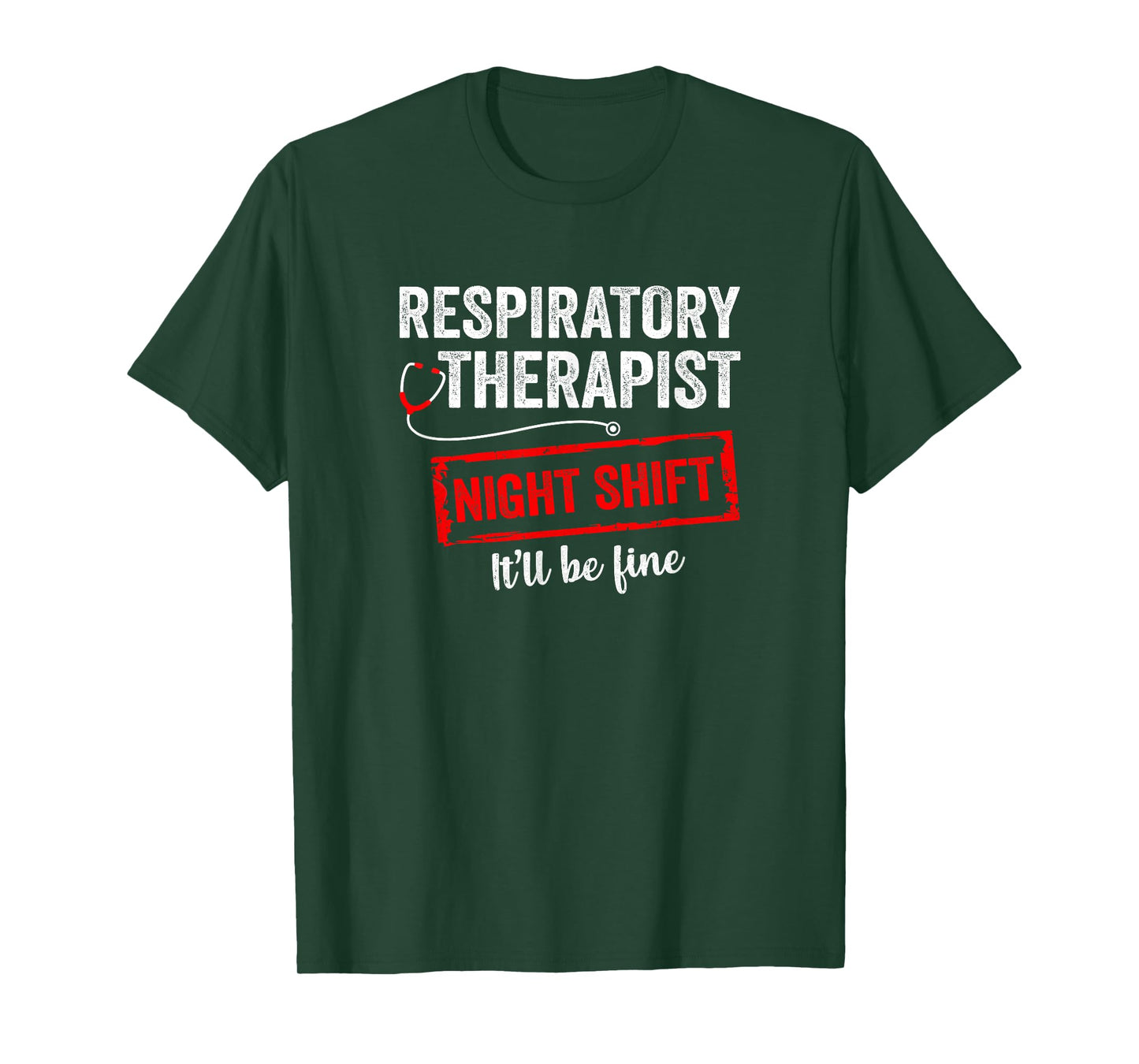 Funny Night Shift Respiratory Therapist For Men Women T-Shirt
