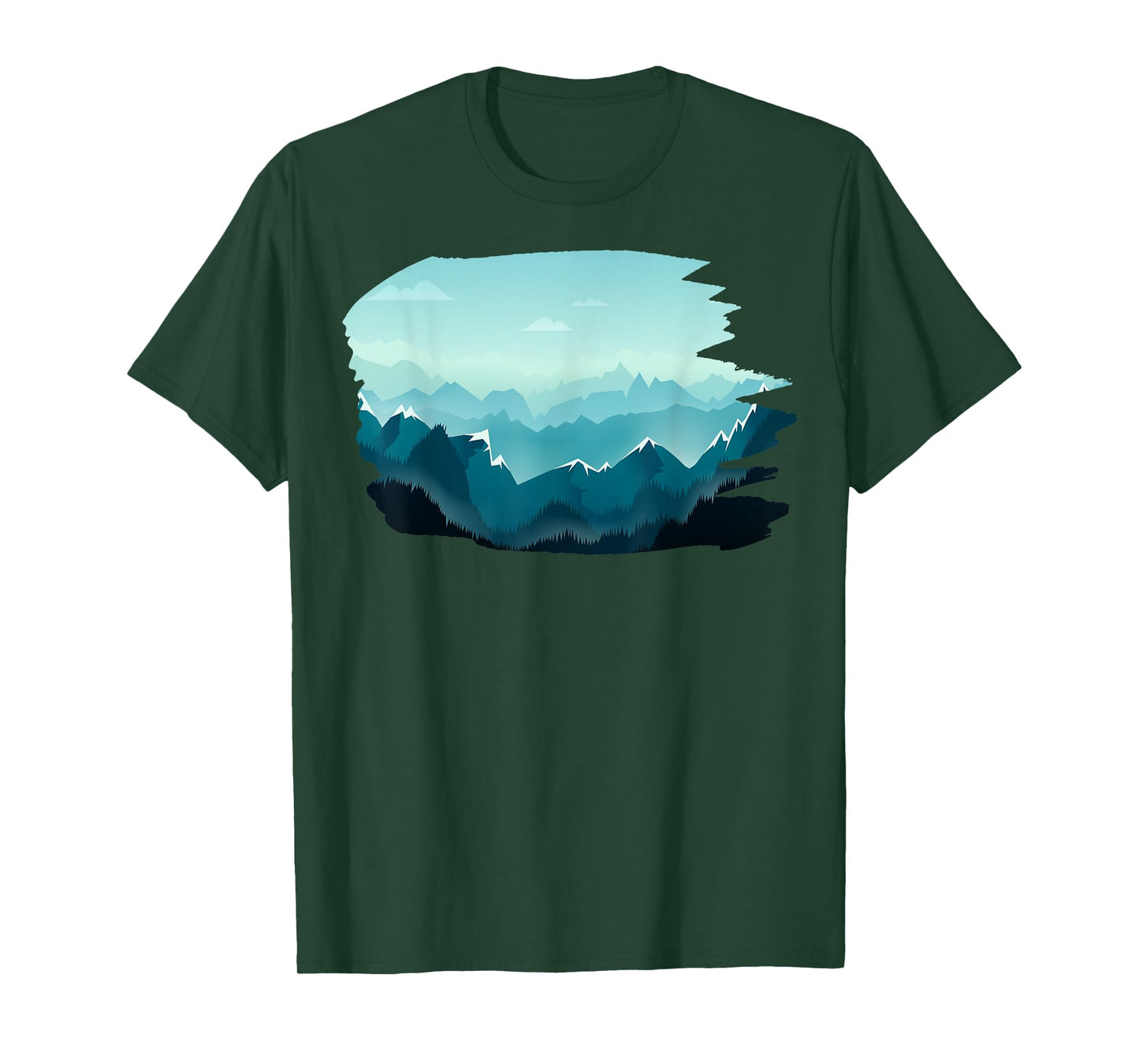 Timeless Mountain, Nature Trees and Forest T-Shirt