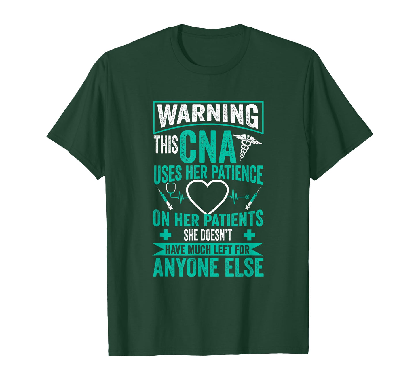 Zertifizierte Pflegeassistentin GEschenk CNA Nurse - Certified Nurse Assistance Women's Black Crew Neck Modern Letter Print T-Shirt