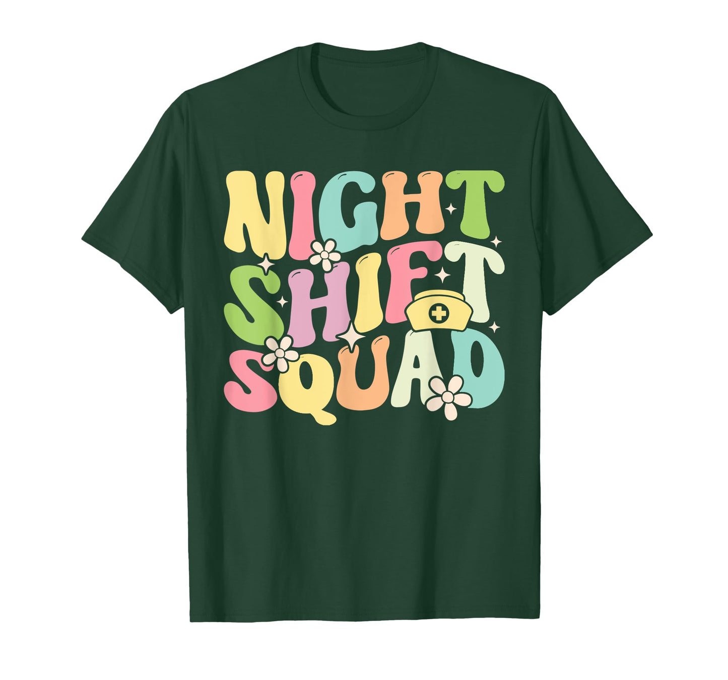 Nursing Rn Lpn Cna Owls Night Shift Squad For Nurse T-Shirt