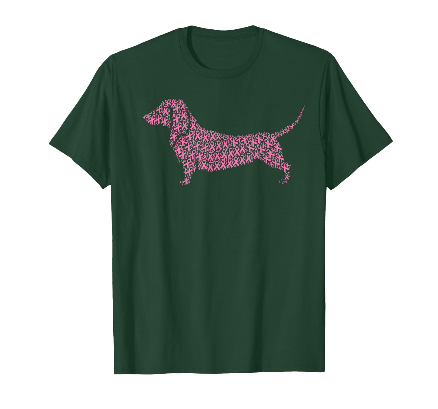 Breast Cancer Awareness Pink Ribbon & Survivor - Dachshund T-Shirt