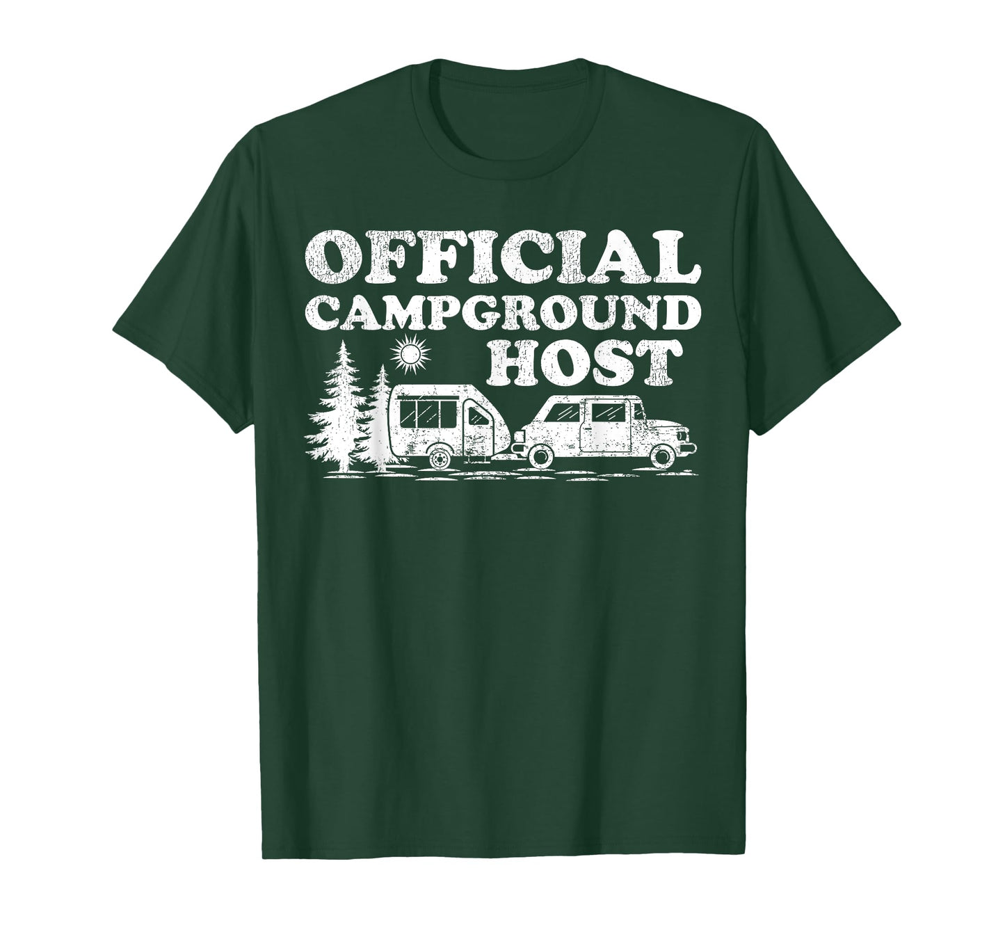 Funny RV Camping Volunteer Official Campground Host T-Shirt