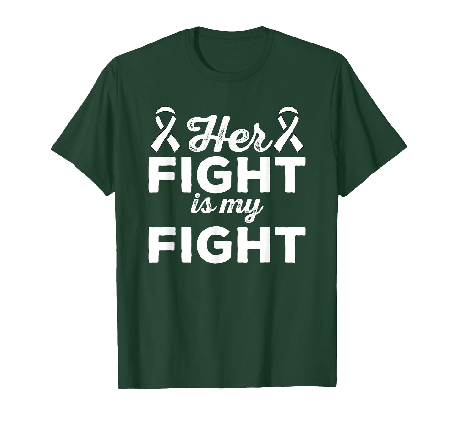 Her Fight Is My Fight - Lung Cancer Suport Shirt & Gift T-Shirt