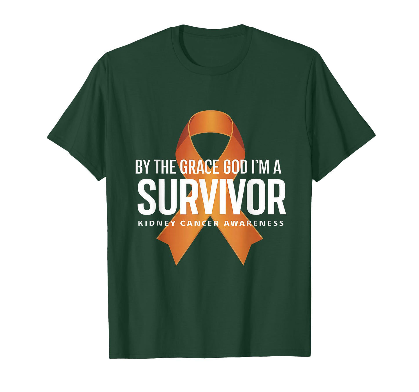 Kidney Cancer Survivor By The Grace God Kidney Awareness T-Shirt