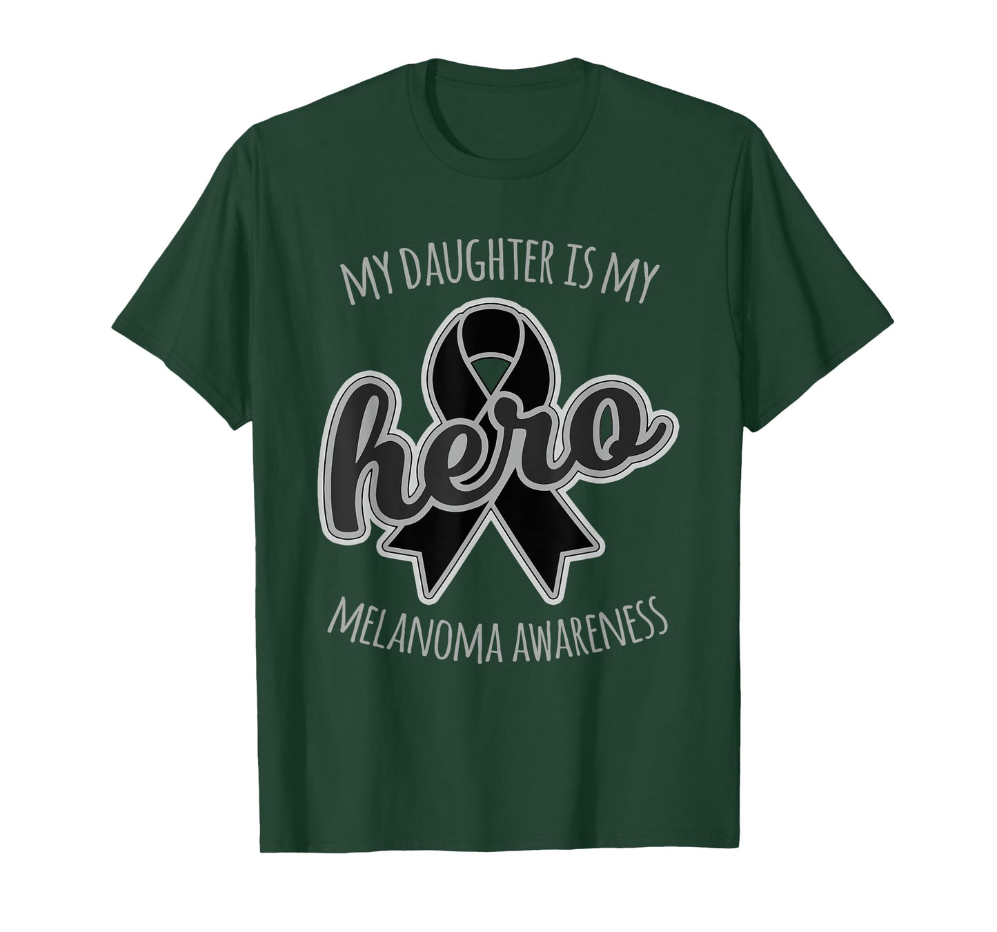 My Daughter is my Hero Melanoma Skin Cancer Awareness Shirt