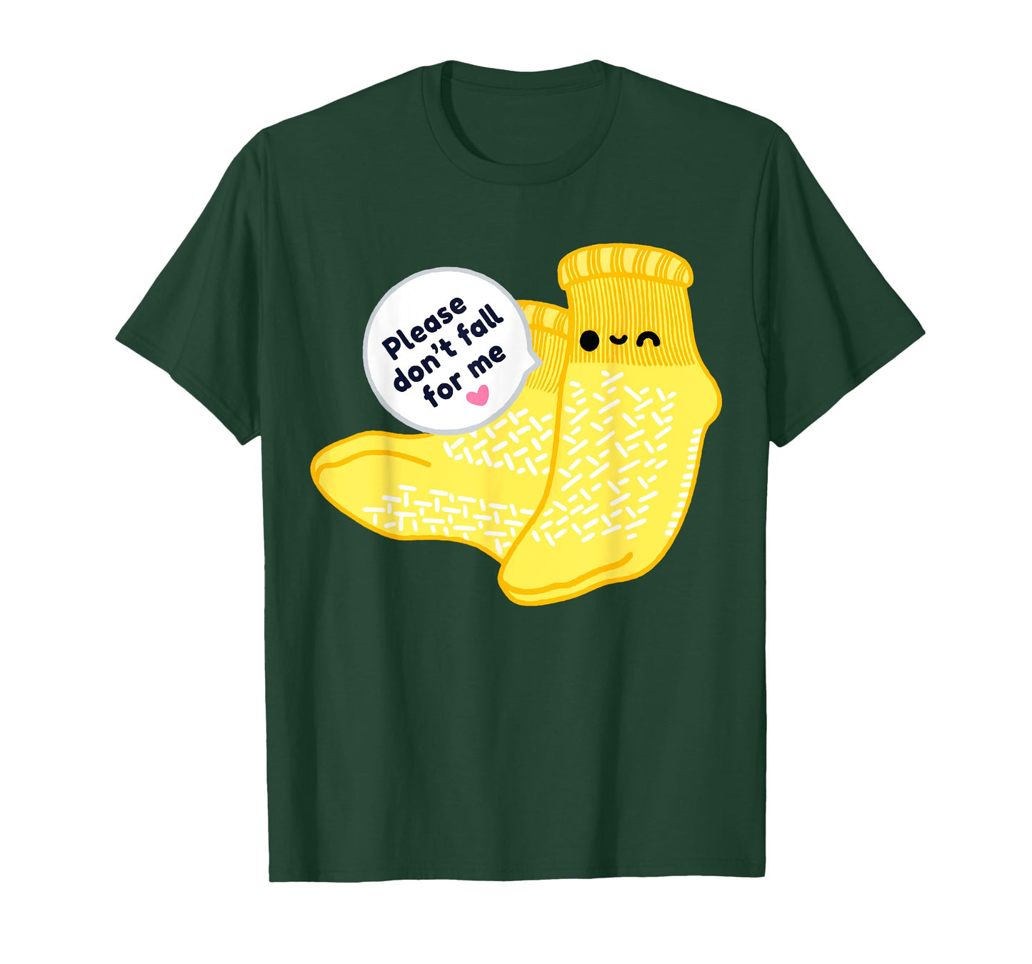 Non Slip Socks Please Don't Fall For Me Medical Nurse Shirt T-Shirt