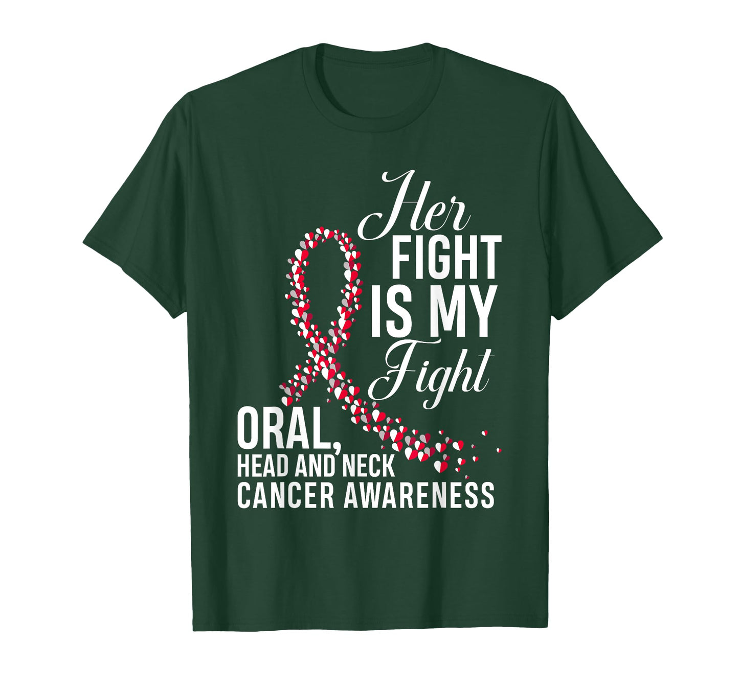 Her Fight Is My Fight Oral Head & Neck Cancer Awareness T-Shirt