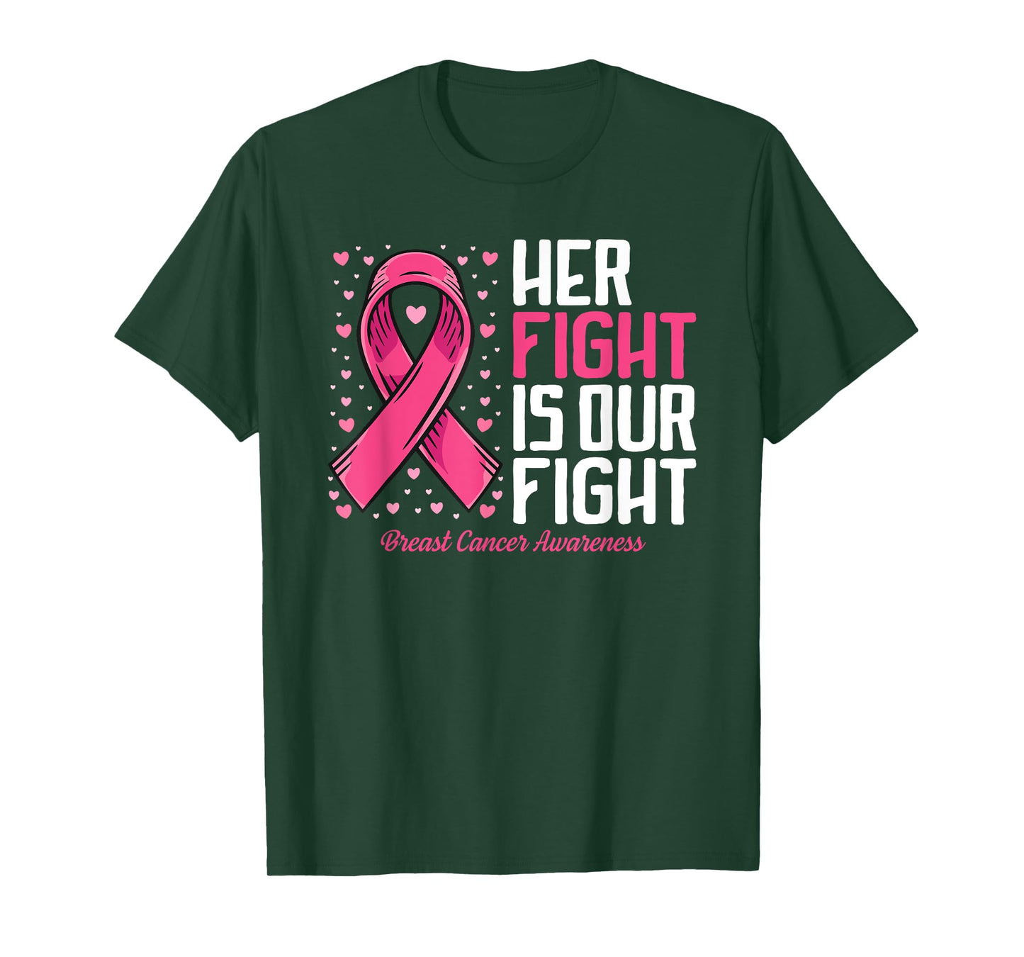 Breast Cancer Her Fight is Our Fight Breast Cancer Awareness T-Shirt