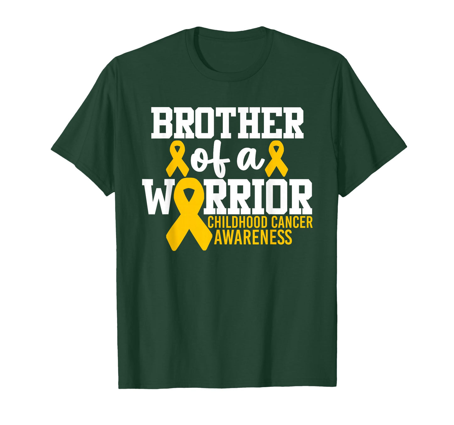 Brother Of A Warrior Childhood Cancer Awareness T-Shirt