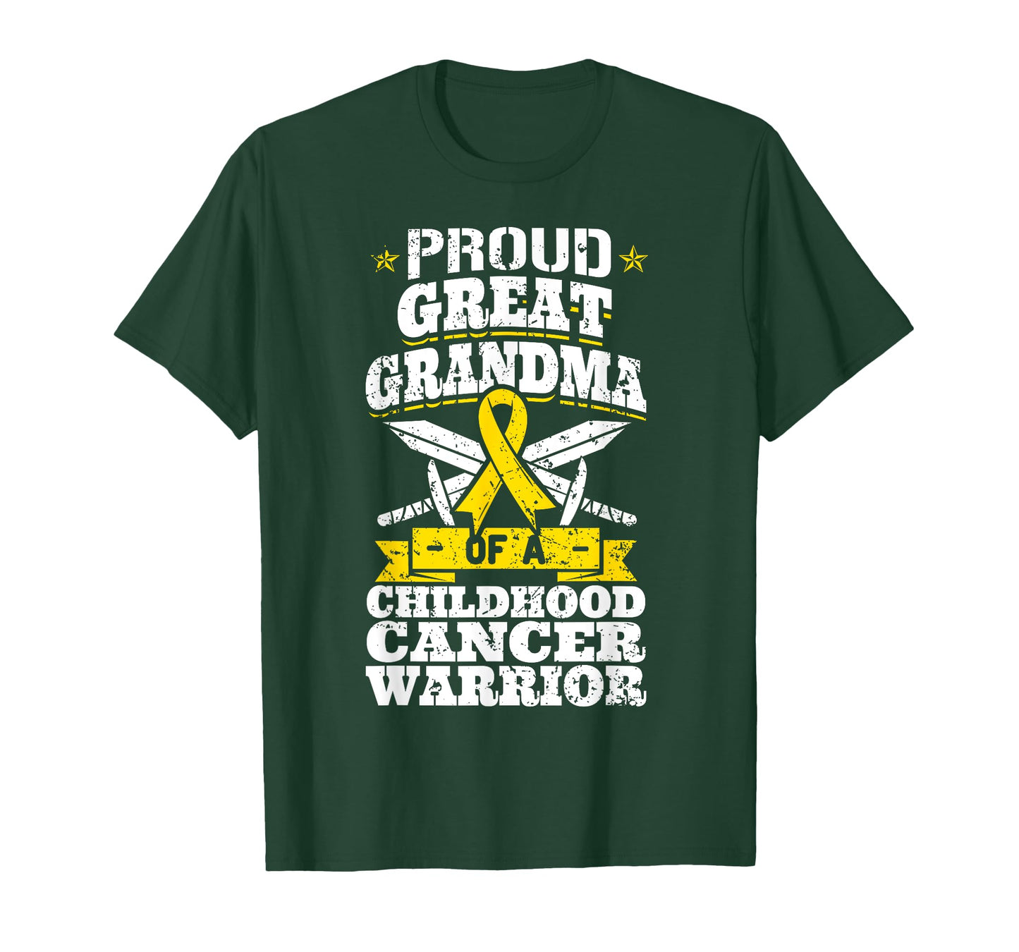 Proud Great Grandma Of A Childhood Cancer Warrior Awareness T-Shirt