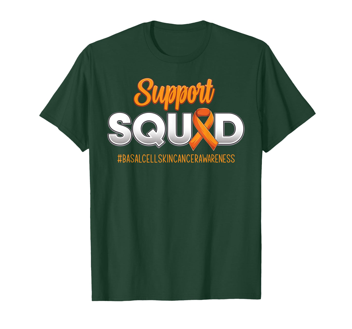 Support Squad Basal Cell Skin Cancer Awareness For Men Women T-Shirt