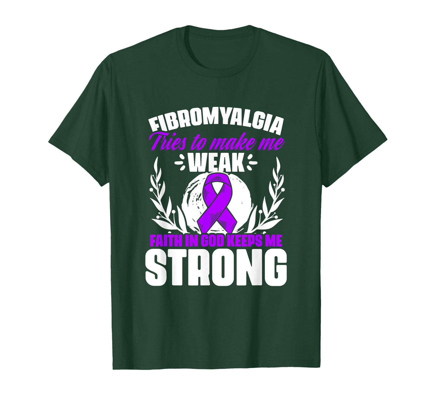Faith In God - Fibro Survivor Fibromyalgia Awareness T-Shirt