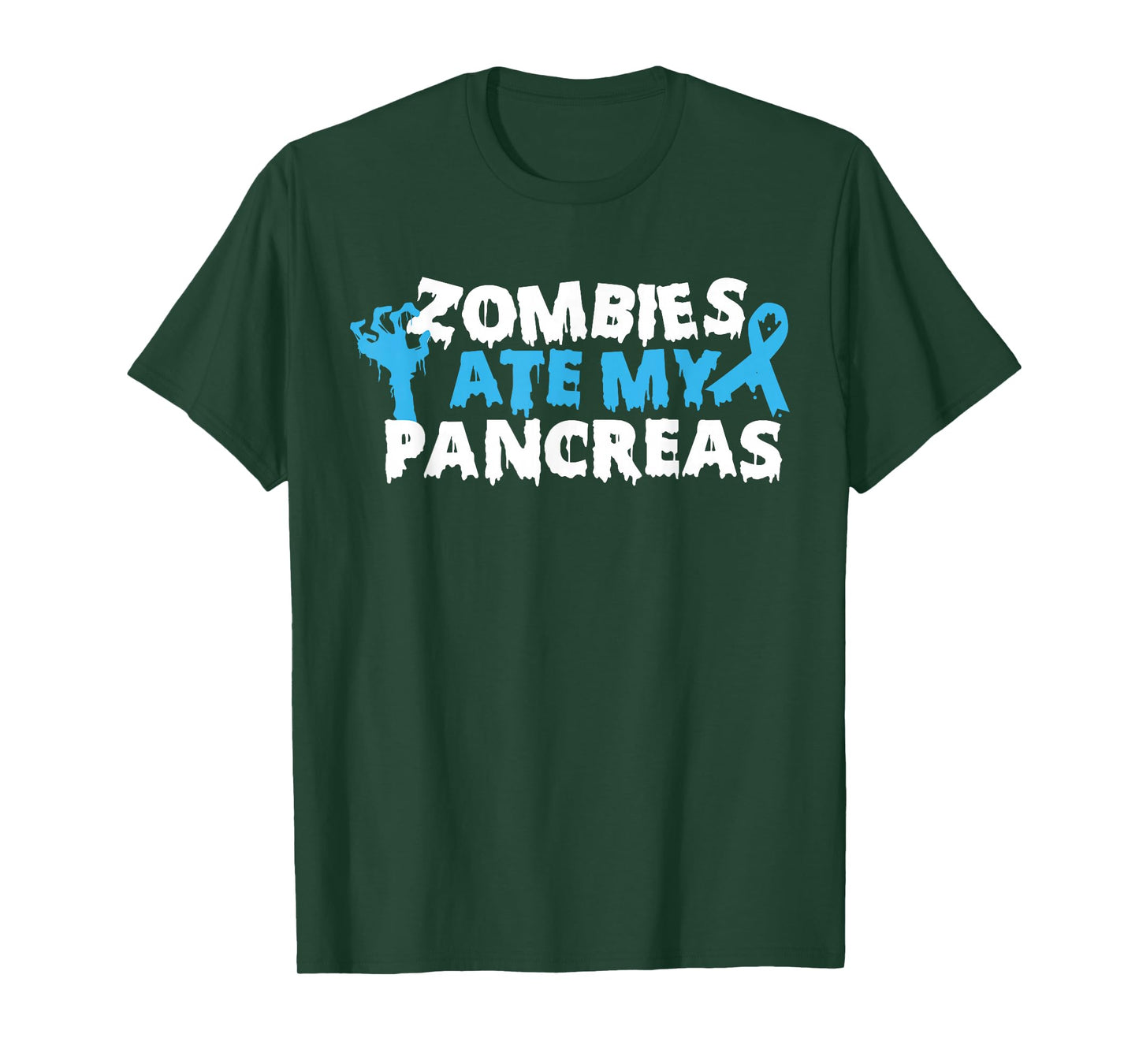 Type 1 Diabetes Awareness Zombies Ate My Pancreas Halloween T-Shirt