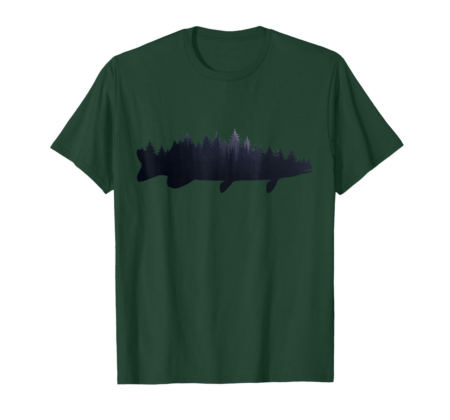 Pike Fishing Forest Fish Nature Outdoor Fisherman T-Shirt