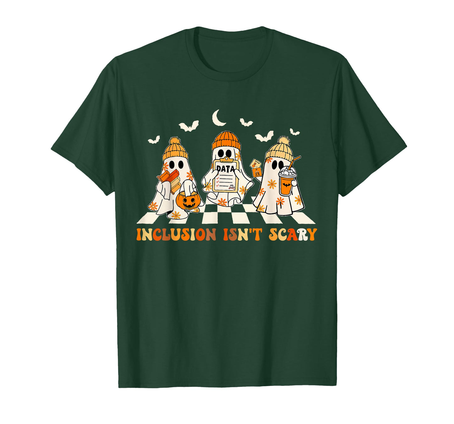 Funny Sped Teacher Halloween Ghost Inclusion Isn't Scary T-Shirt