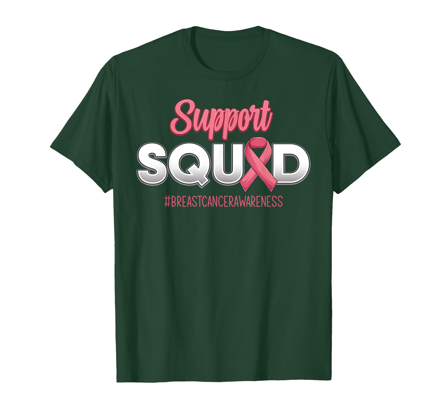 Support Squad Breast Cancer Awareness Fighting For Men Women T-Shirt