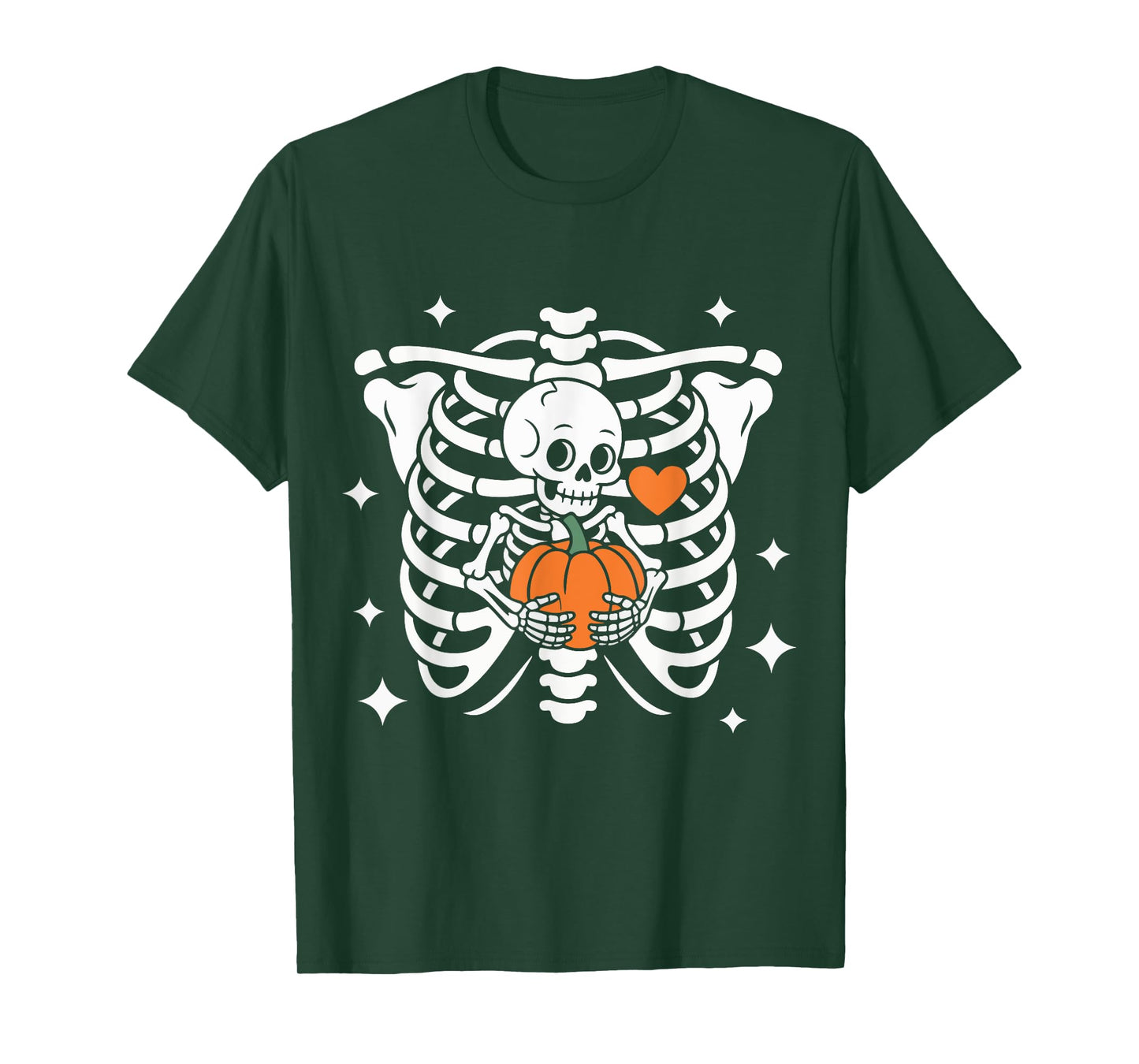 Skeleton Pregnancy Announcement Mom Halloween T-Shirt