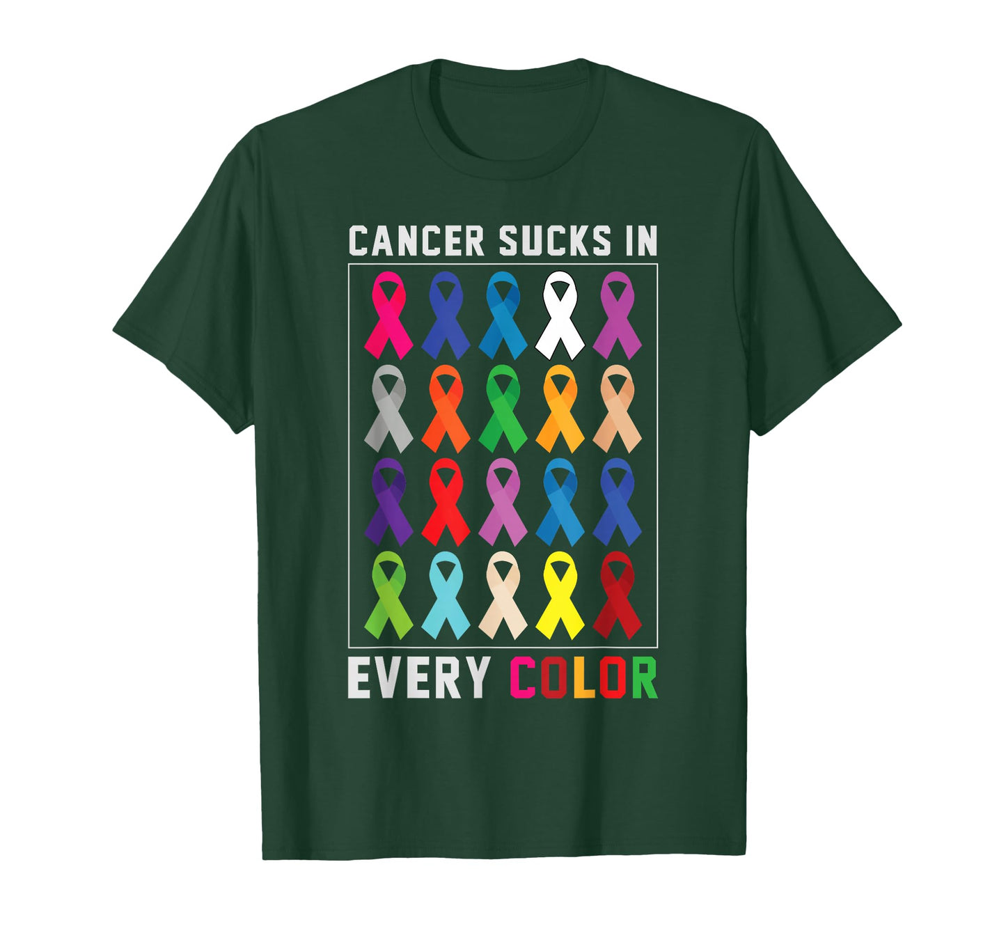 Cancer Sucks In Every Color Fighter | Funk Cancer T-Shirt