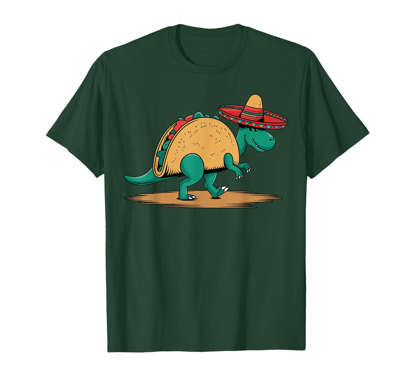Taco Saurus Funny Dinosaur Taco T-Shirt