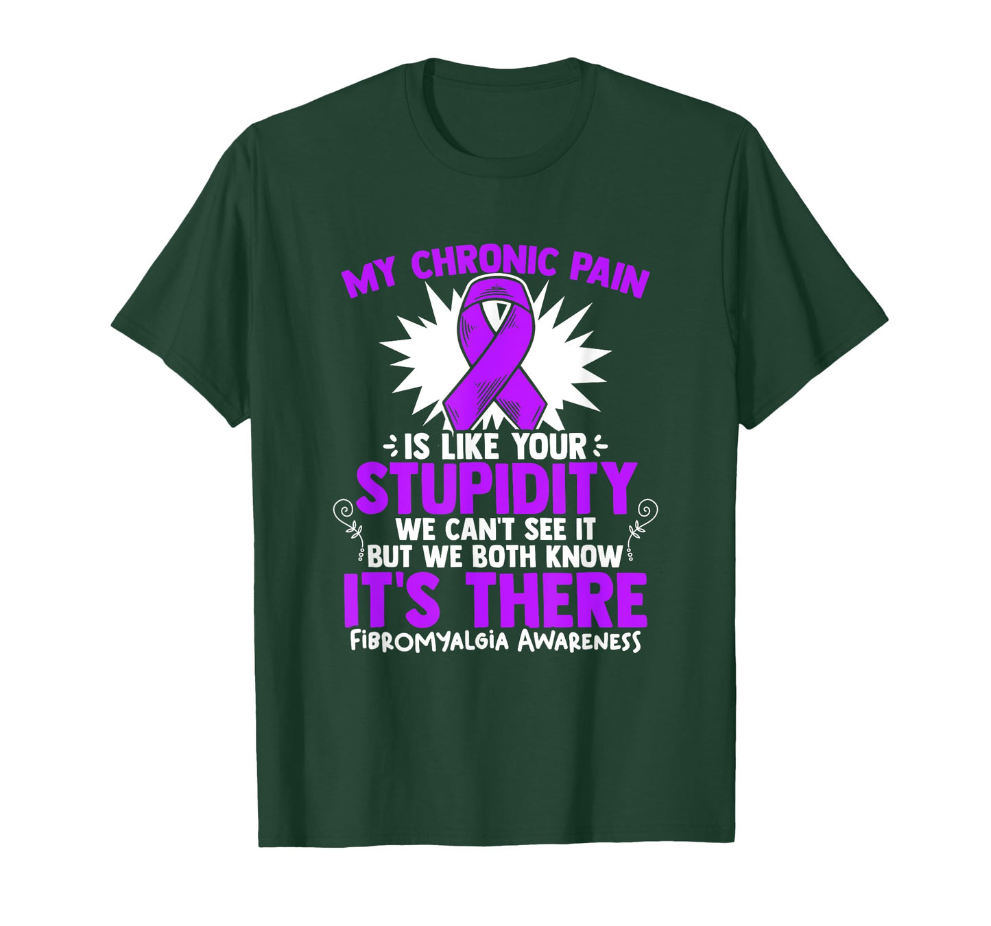 My Pain - Fibro Survivor Purple Fibromyalgia Awareness T-Shirt