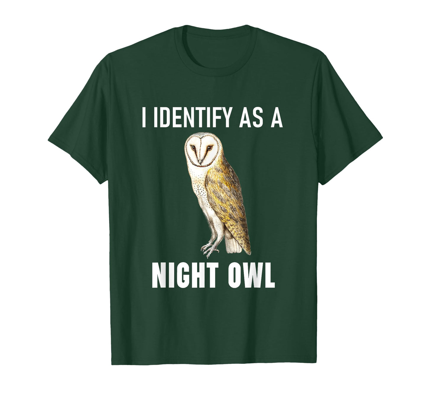 Funny Anti-Morning Person I Identify As A Night Owl T-Shirt
