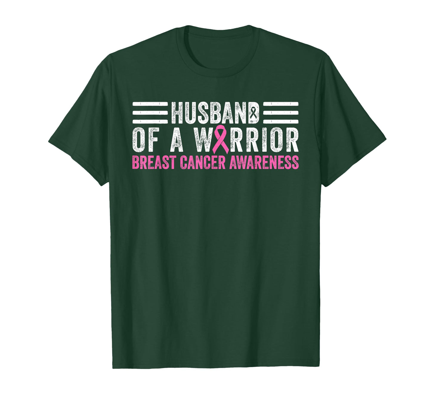 Husband of a Warrior Breast Cancer Awareness T-Shirt