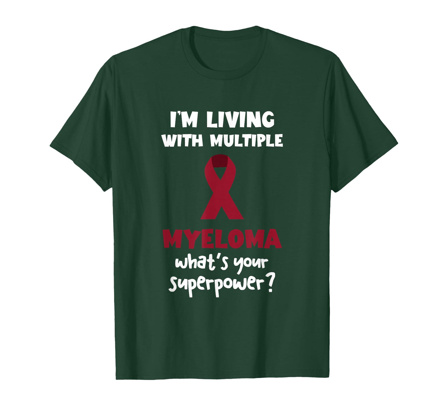 Multiple Myeloma Awareness Myeloma Superpower Blood Cancer T-Shirt