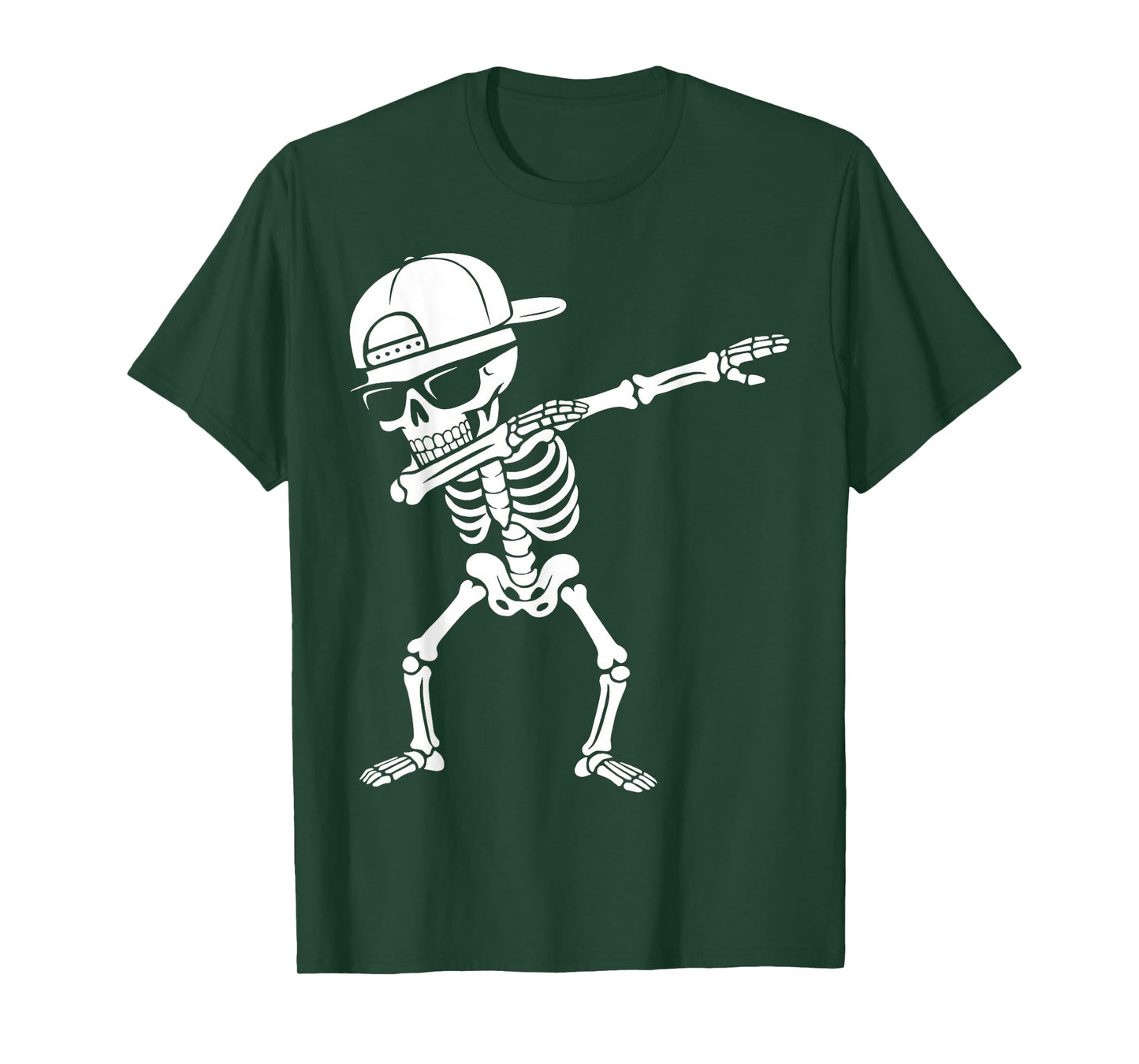 Dabbing Skeleton Halloween Costume Skull Rib Cage Dab Dance T-Shirt