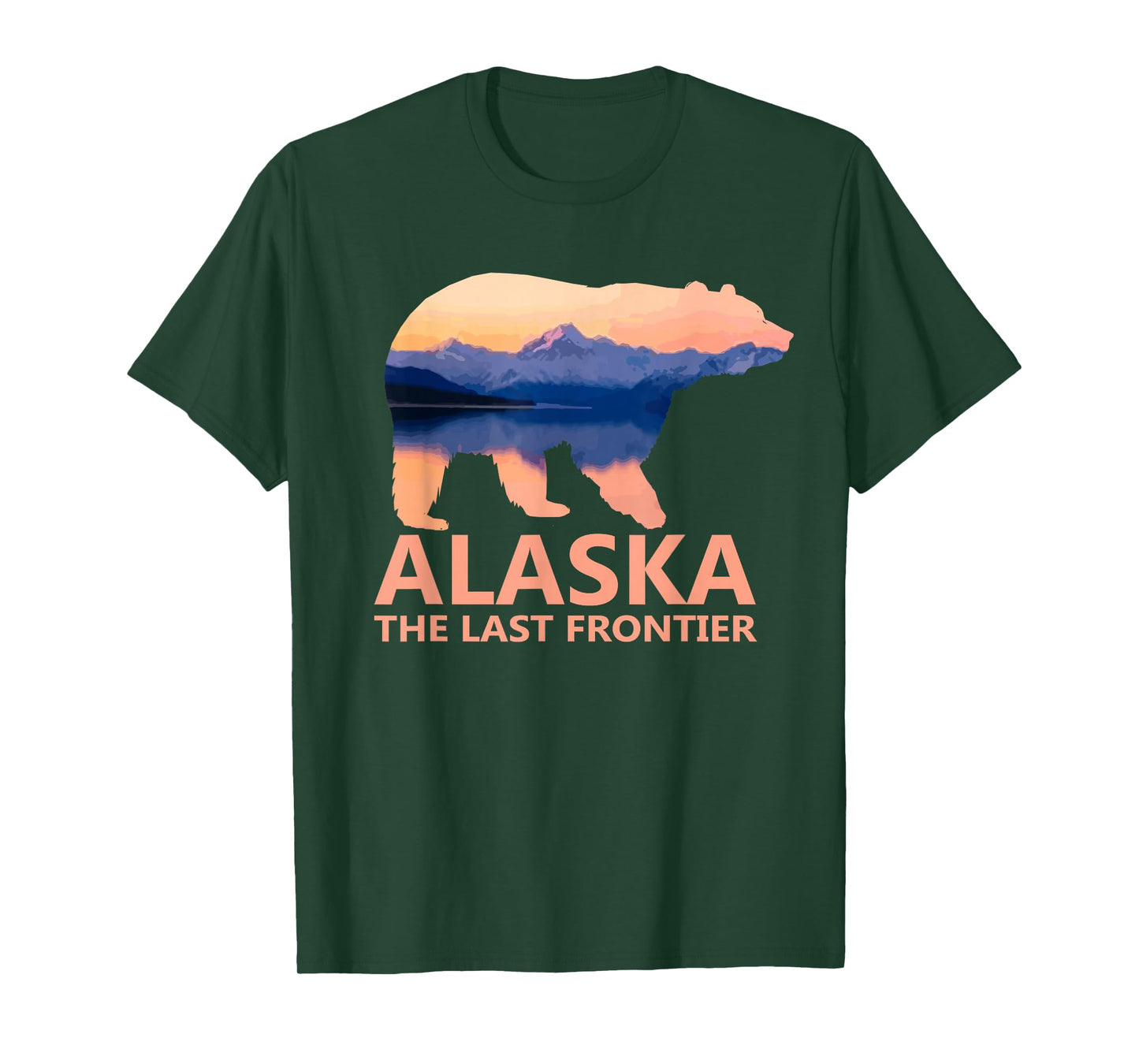 Alaska The Last Frontier Grizzly Bear Lake Gift T-Shirt