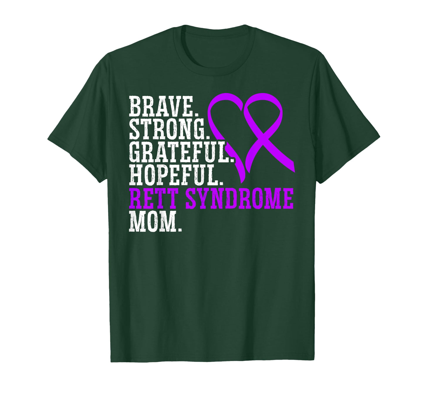 Rett Syndrome Mom I Wear Purple Rett Syndrome Awareness T-Shirt