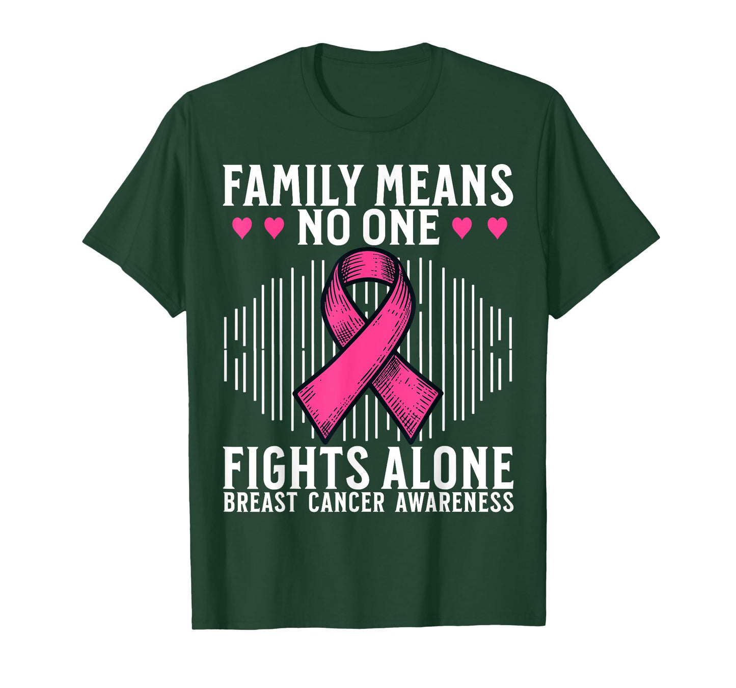 Breast Cancer Support Gifts Breast Cancer Awareness Family T-Shirt