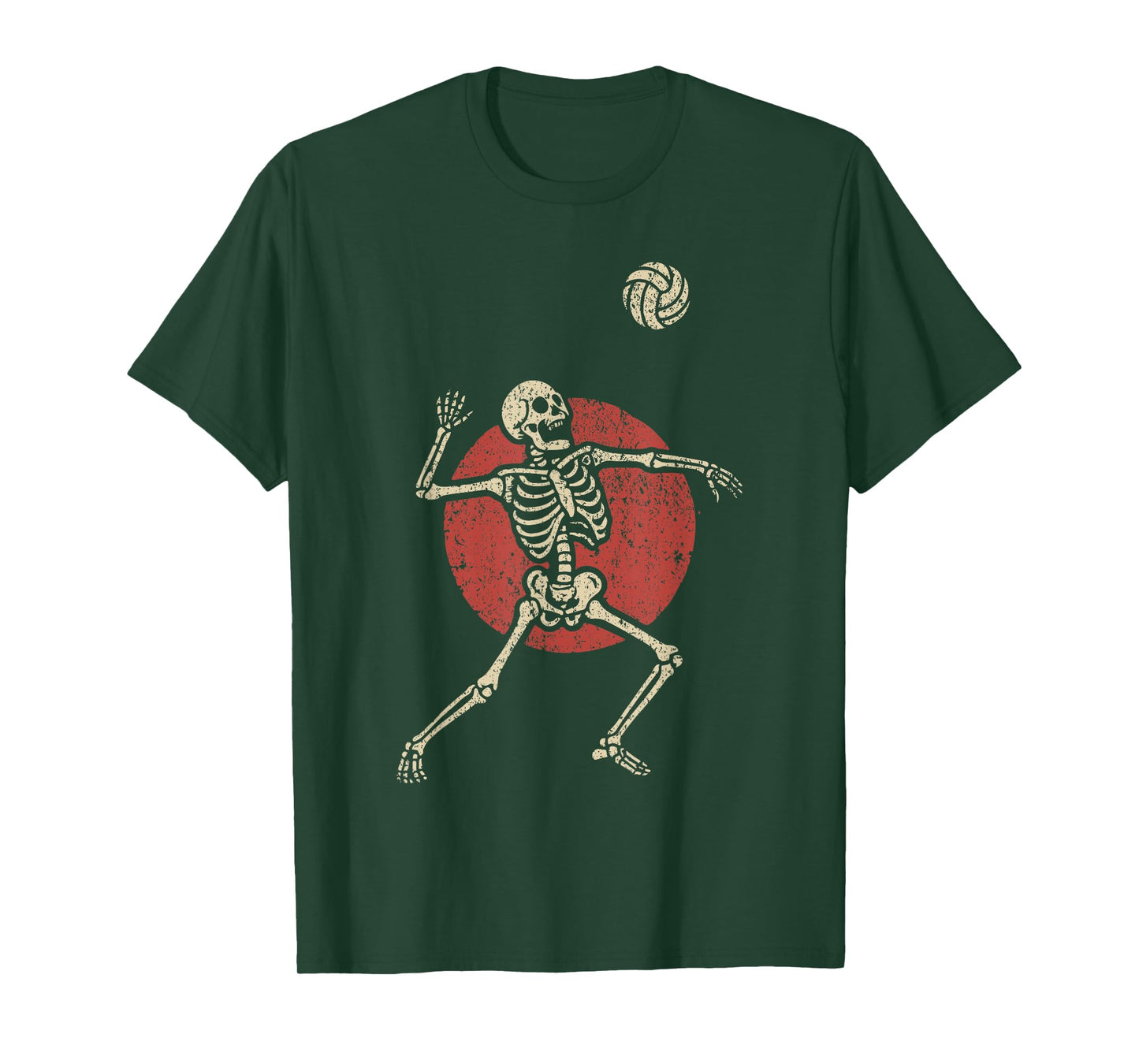 Skeleton Volleyball Player Halloween T-Shirt