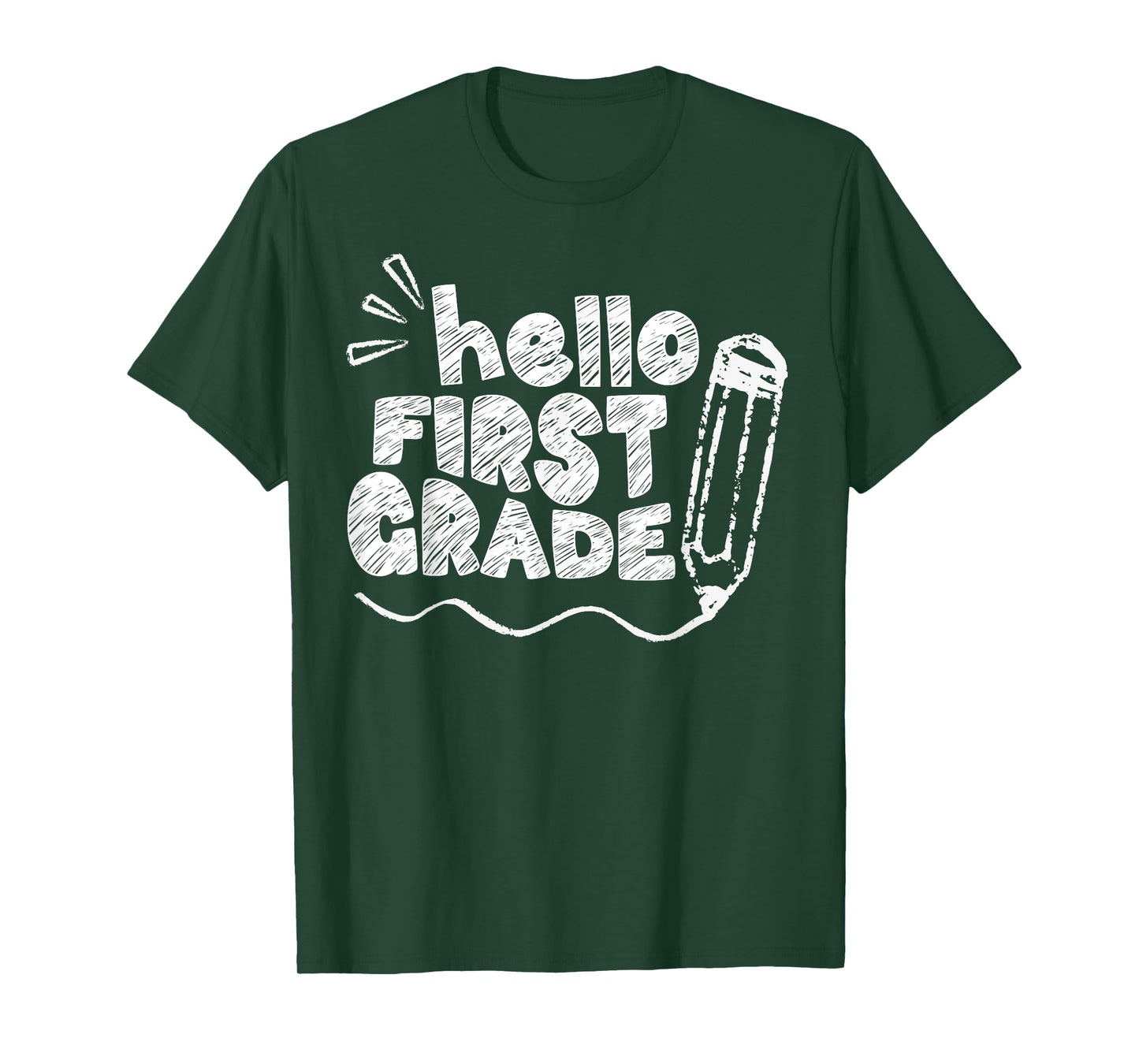 Hello First Grade Team 1st Grade Back to School Teacher Kids T-Shirt