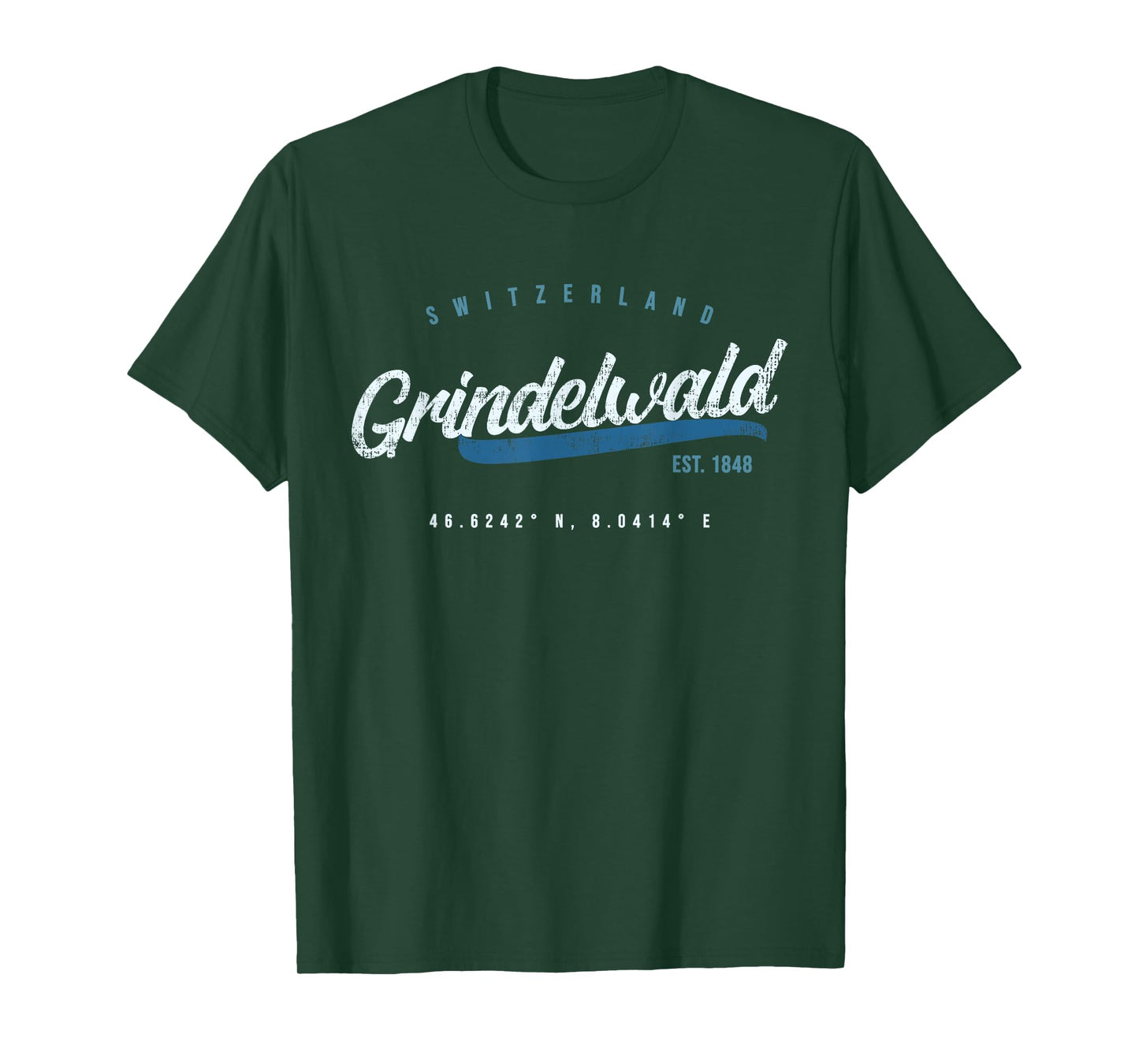 Grindelwald Switzerland Retro T shirt T-Shirt
