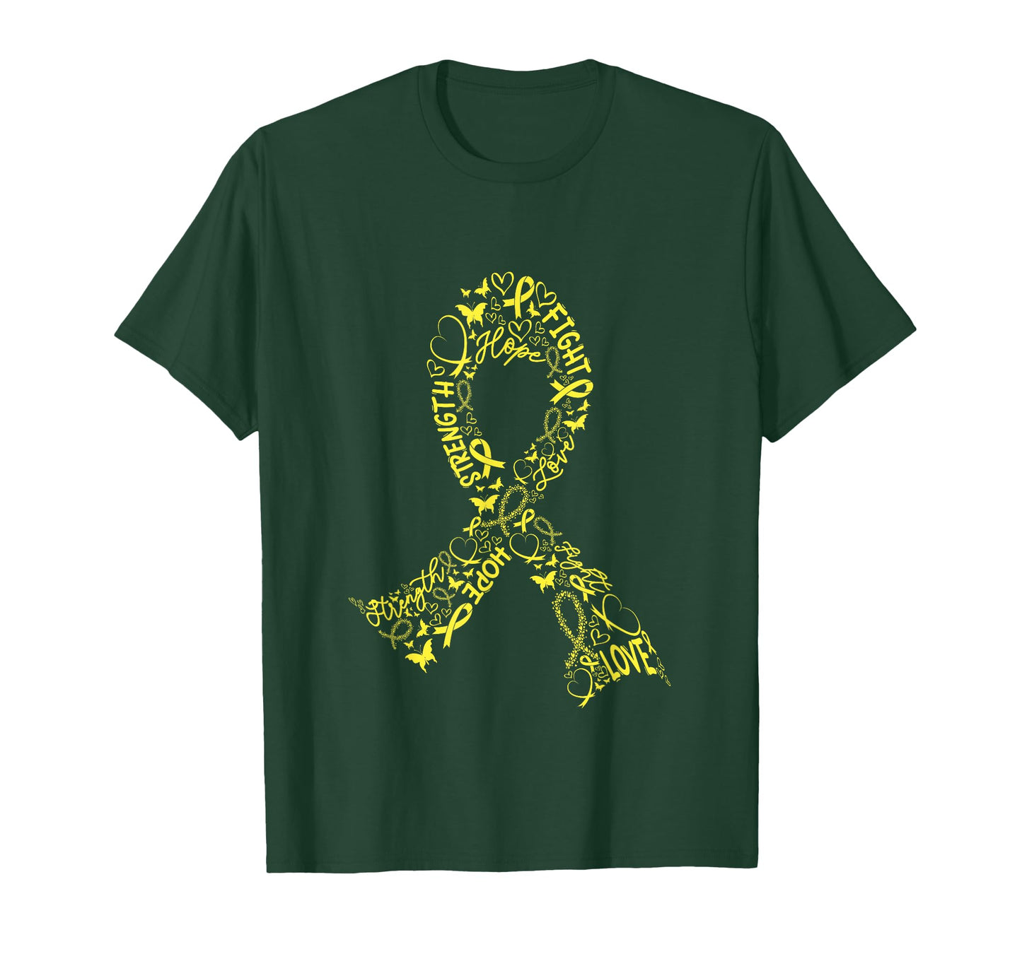 Sarkom Cancer Battle Warrior Yellow Cancer Ribbon Gift T-Shirt