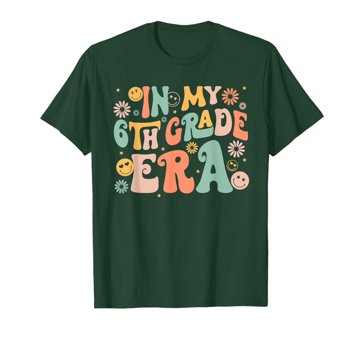 In My Sixth Grade Era Retro 6th Grade Back to School T-Shirt