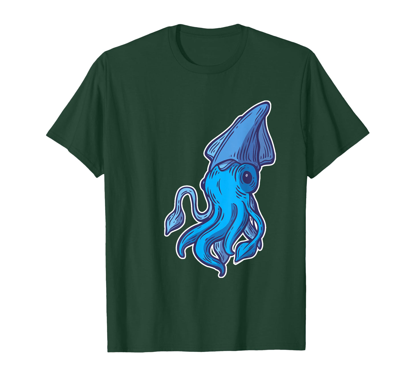 Giant Squid Sea Creature Lover Cartoon Men Women Kids T-Shirt