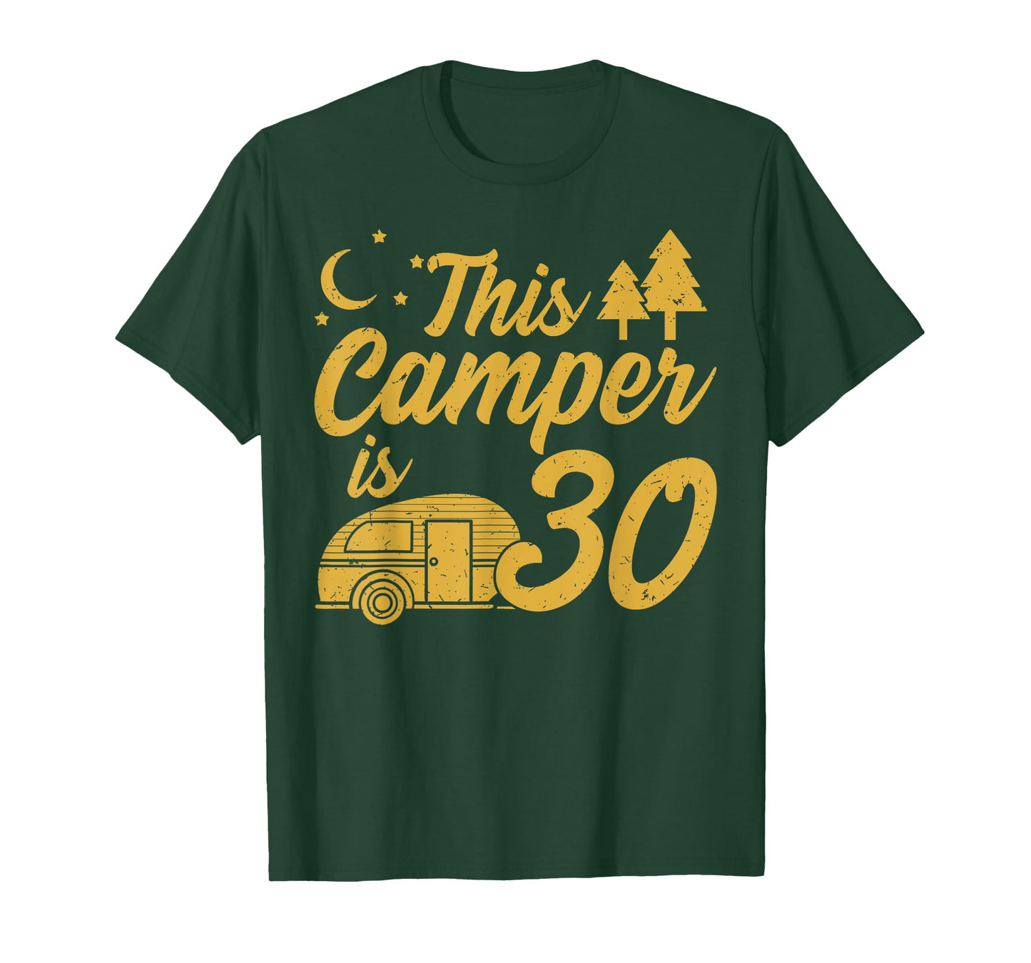 Camping 30th Birthday Camper Party Hiker Camp Outdoor Tent T-Shirt