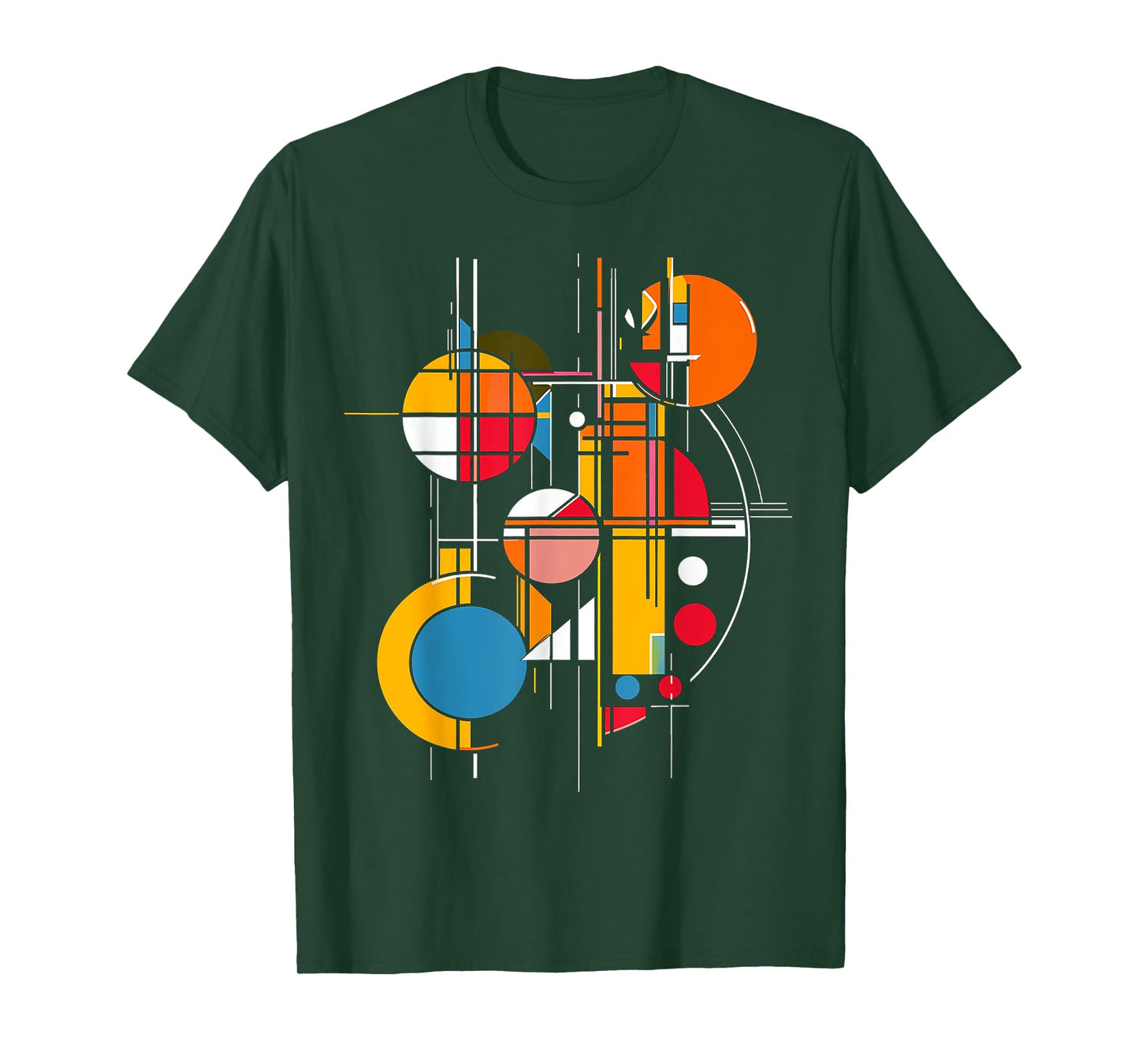 @rtY Abstract Geometric Colorful Artwork Graphic T-Shirt, Small