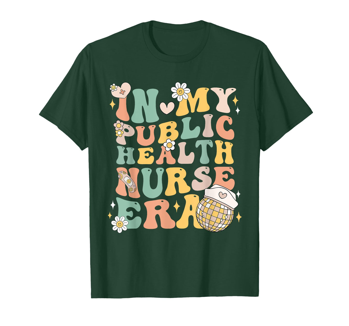 In My Public Health Nurse Era Groovy Public Health Nursing T-Shirt